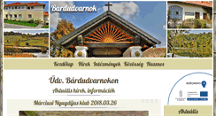 Desktop Screenshot of bardudvarnok.hu
